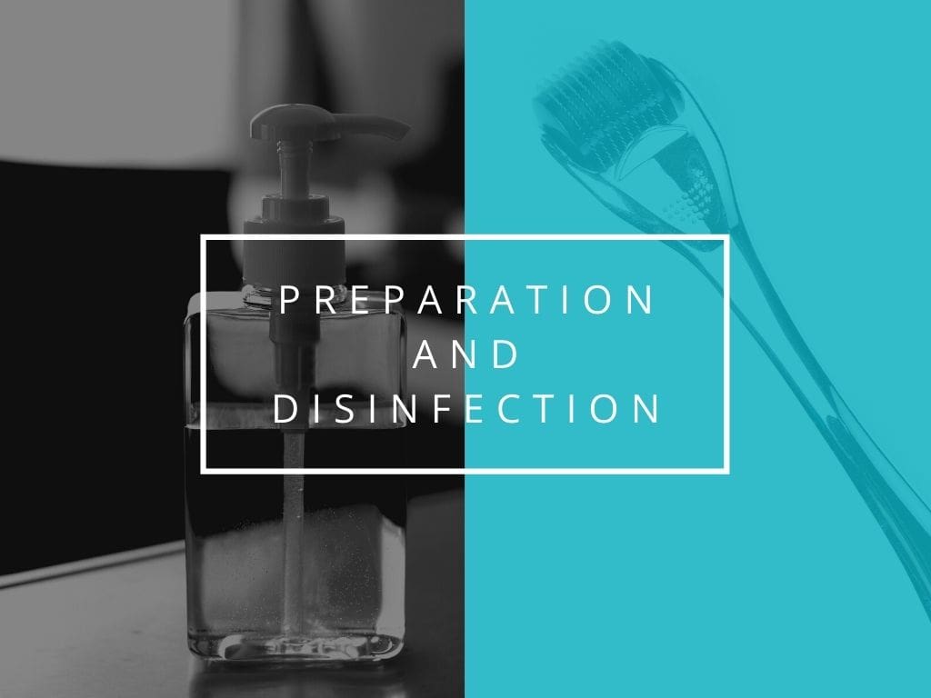 voorbereiding en desinfectie